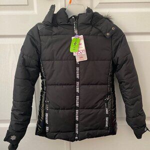 NEW WITH TAGS Girls Justice Puffer Coat Size 10